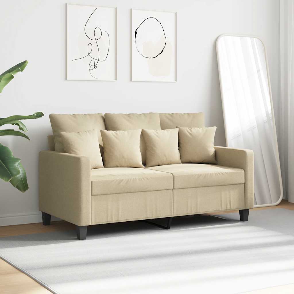 Dvosjed od tkanine krem 120 cm