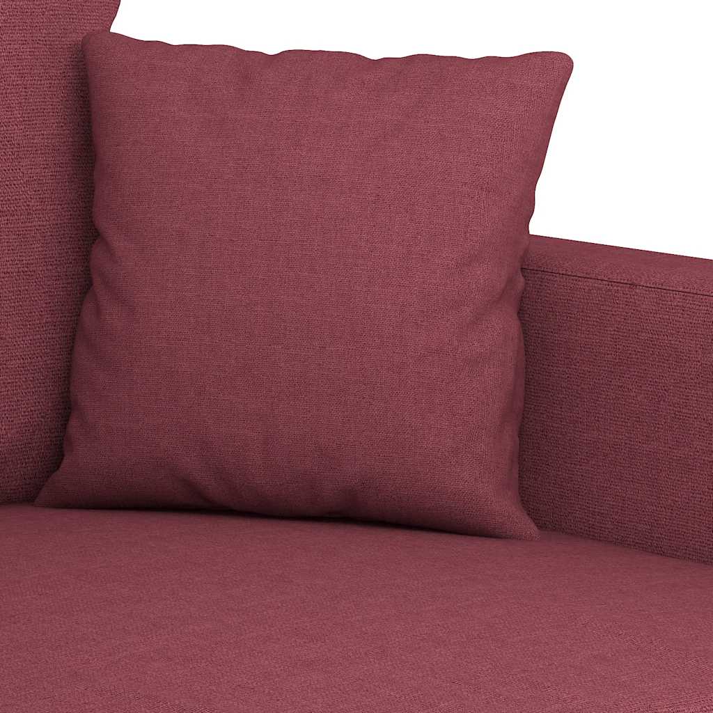 Dvosjed od tkanine crvena boja vina 120 cm