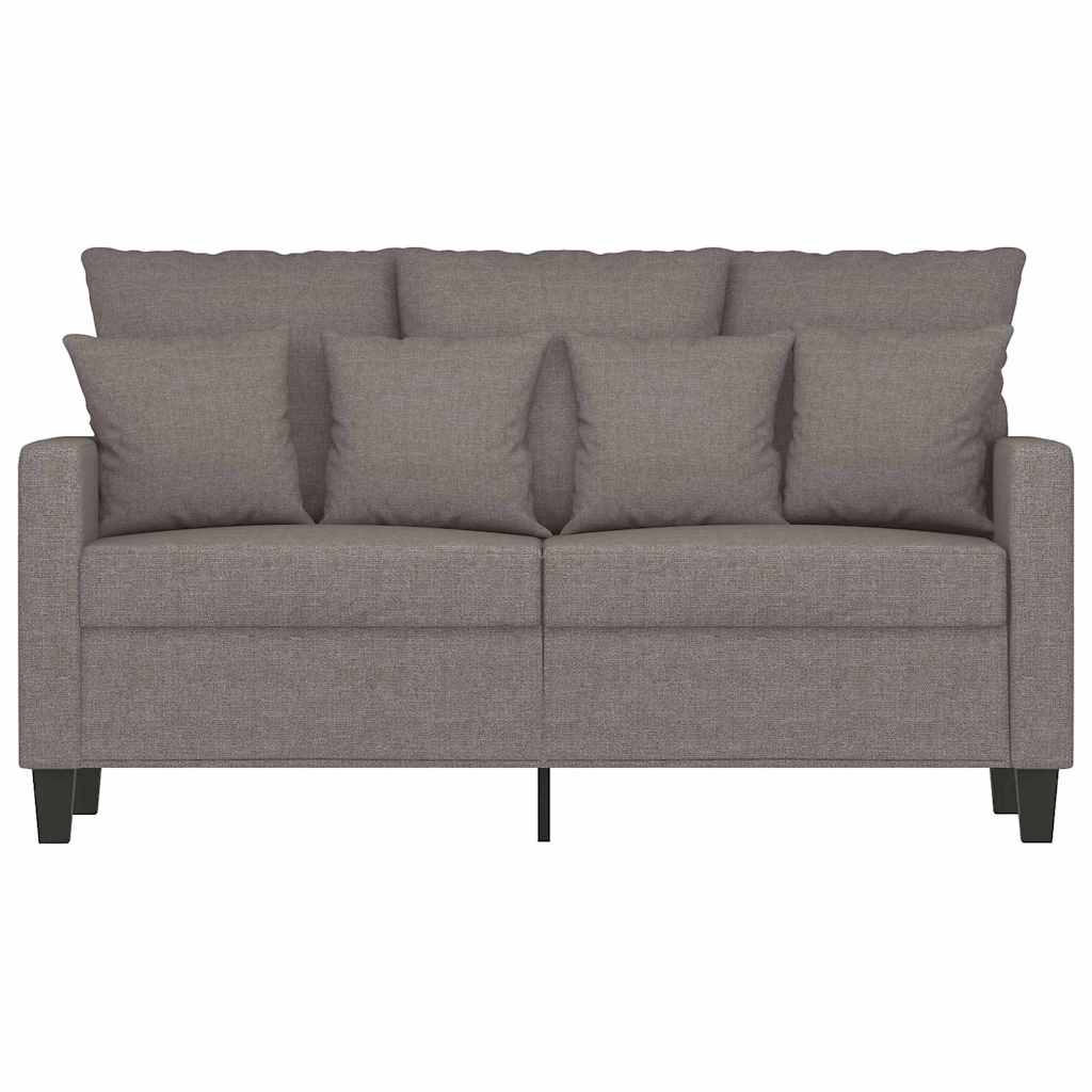 Dvosjed od tkanine smeđesivi 120 cm