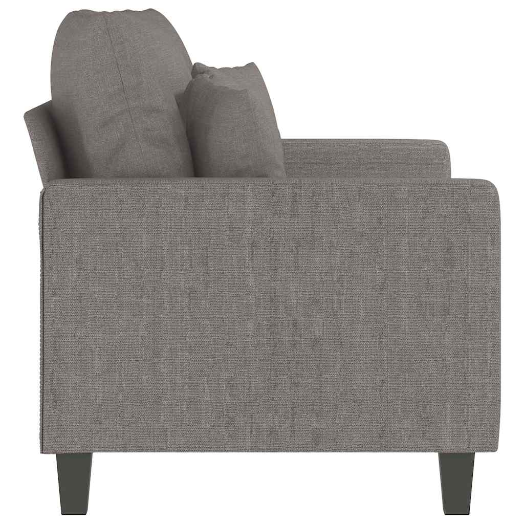 Dvosjed od tkanine smeđesivi 120 cm