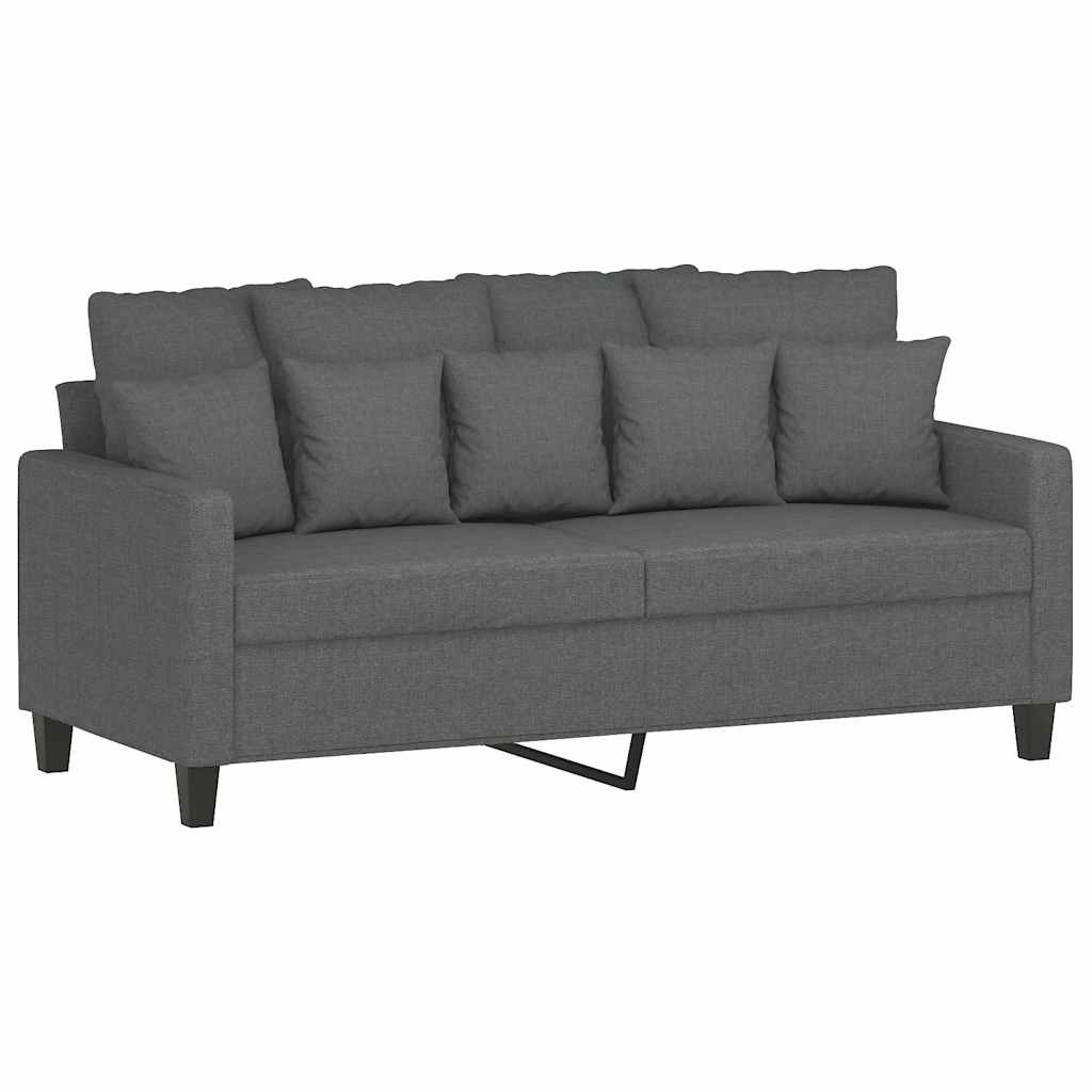 Dvosjed od tkanine tamnosivi 140 cm