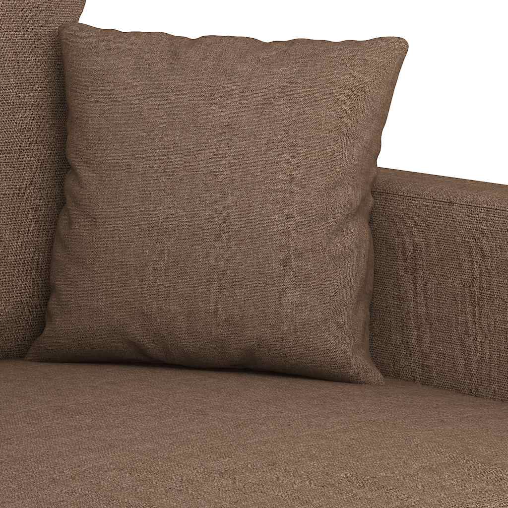 Dvosjed od tkanine smeđi 140 cm
