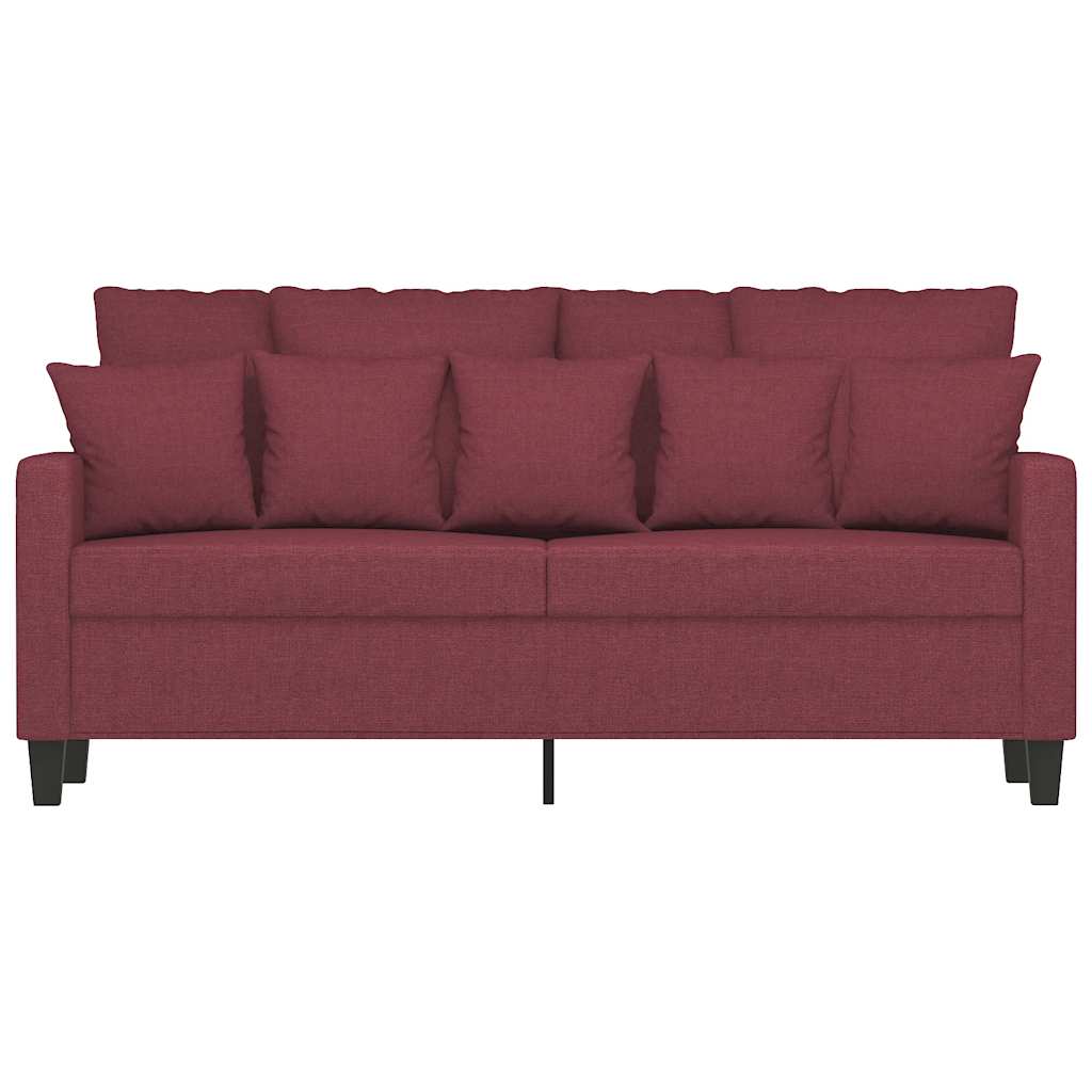 Dvosjed od tkanine crvena boja vina 140 cm