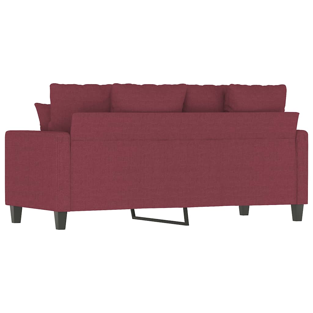 Dvosjed od tkanine crvena boja vina 140 cm