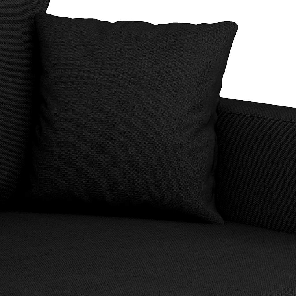 Trosjed od tkanine Crna 180 cm
