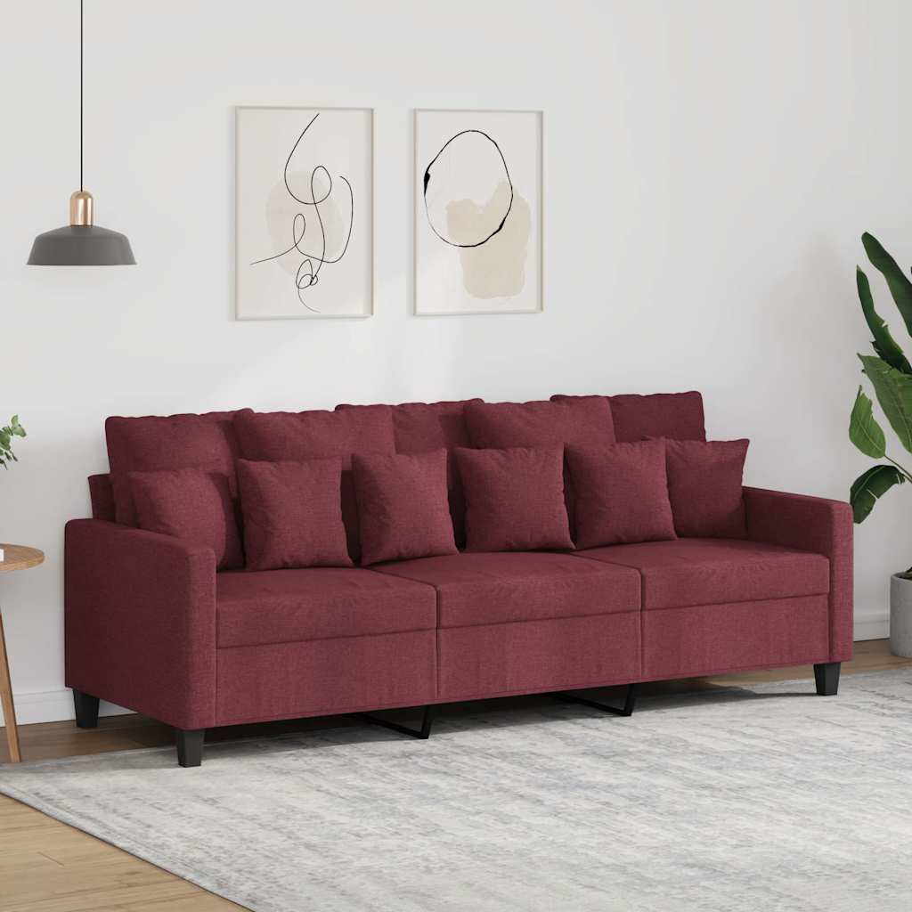 Trosjed od tkanine crvena boja vina 180 cm