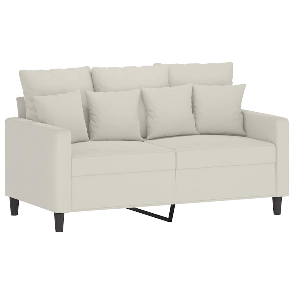 Dvosjed krem 120 cm baršunasti