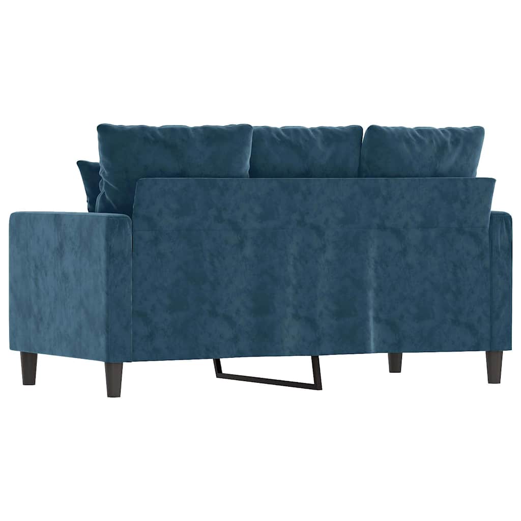 Dvosjed Plava 120 cm baršunasti