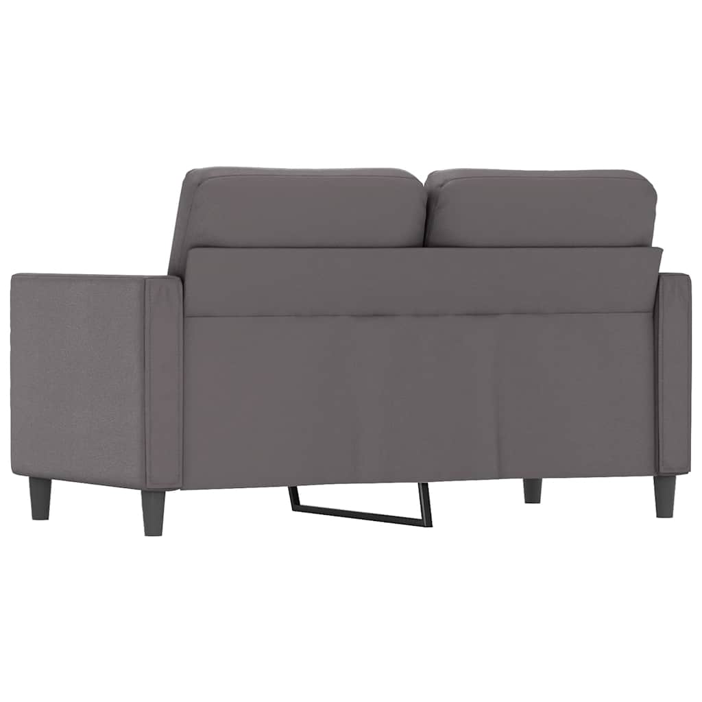 Dvosjed od tkanine siva 120 cm od umjetne kože