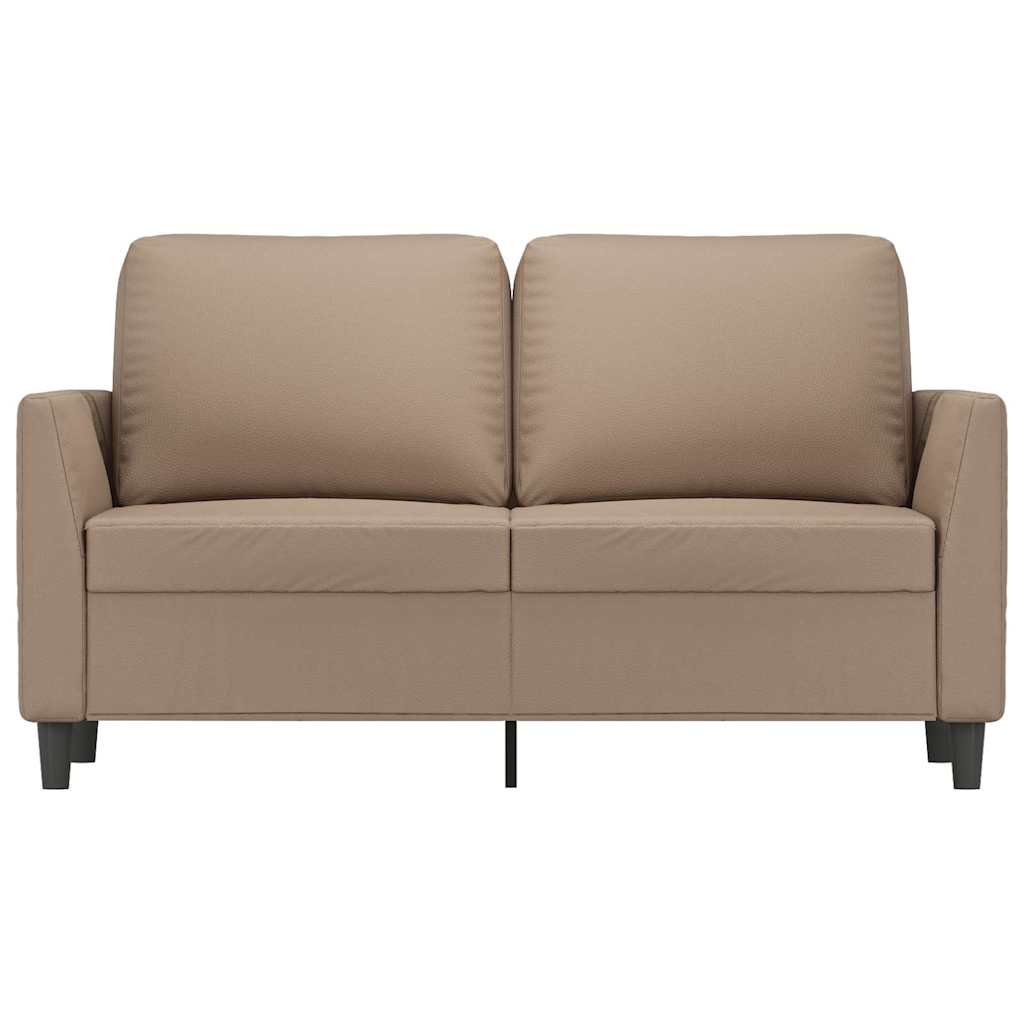 Dvosjed od tkanine boja cappuccina 120 cm od umjetne kože