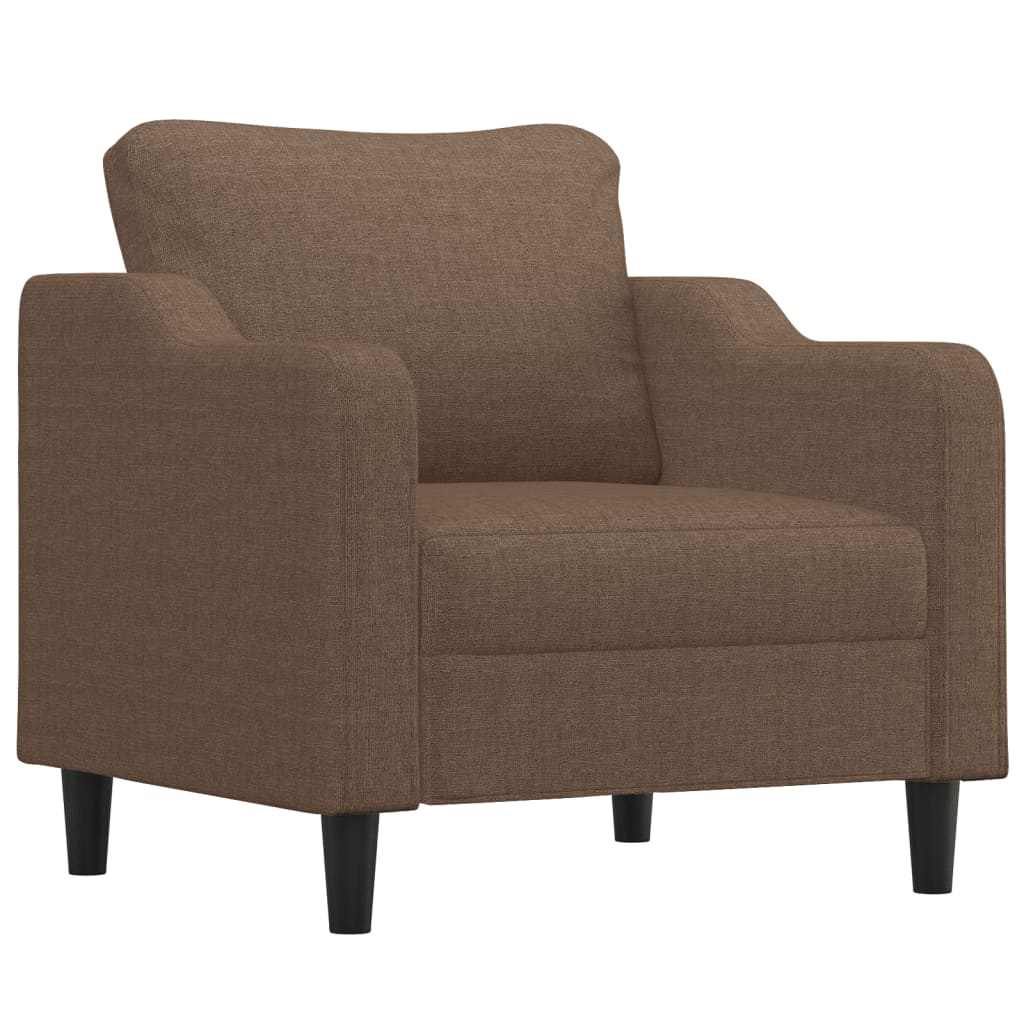 Fotelja smeđa 60 cm od tkanine