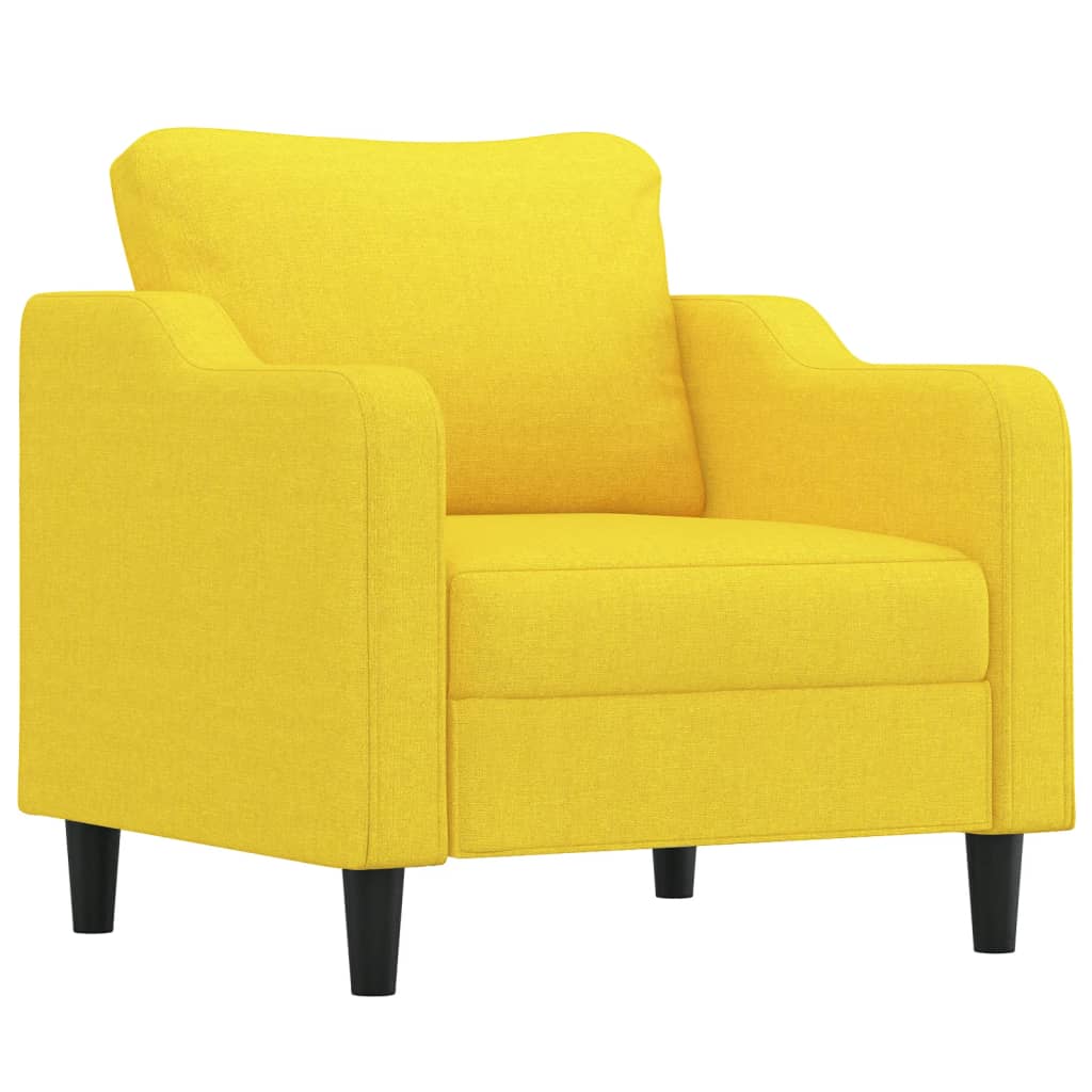 Fotelja Svjetložuta 60 cm od tkanine