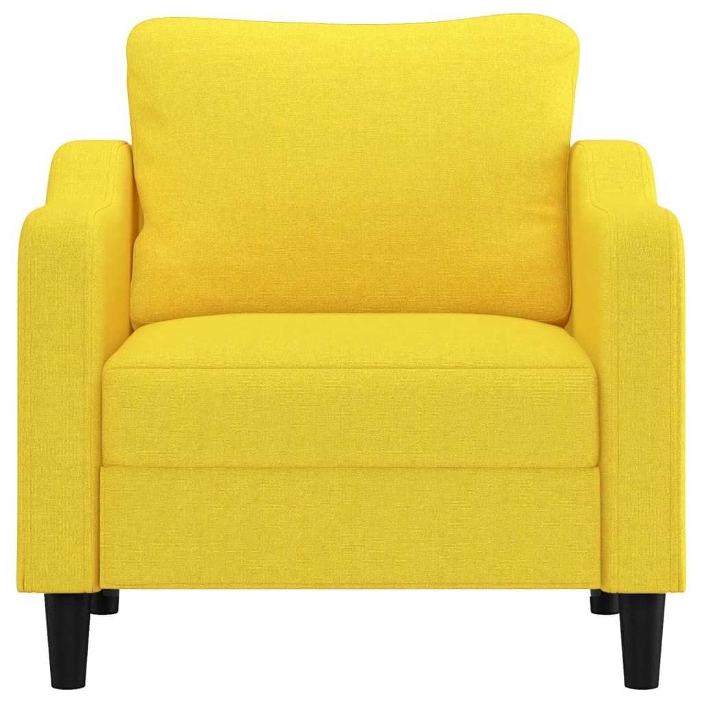 Fotelja Svjetložuta 60 cm od tkanine