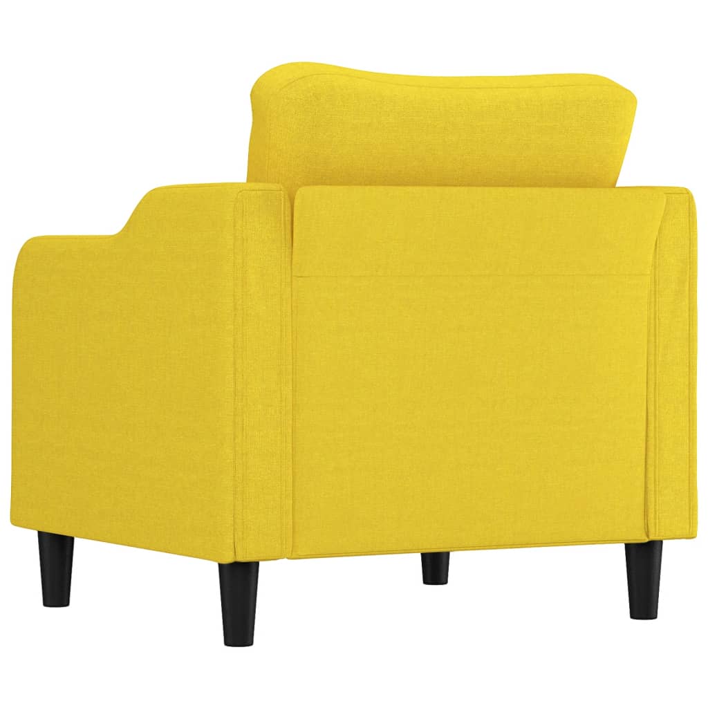 Fotelja Svjetložuta 60 cm od tkanine
