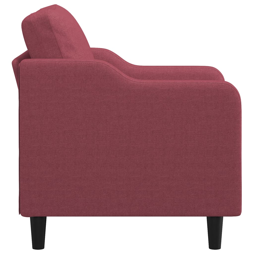 Fotelja crvena boja vina 60 cm od tkanine