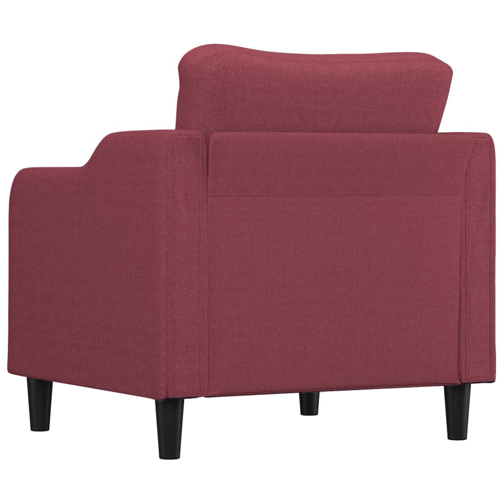 Fotelja crvena boja vina 60 cm od tkanine