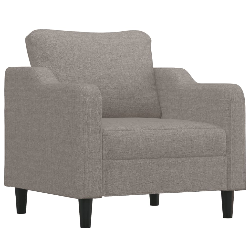 Fotelja smeđesiva 60 cm od tkanine