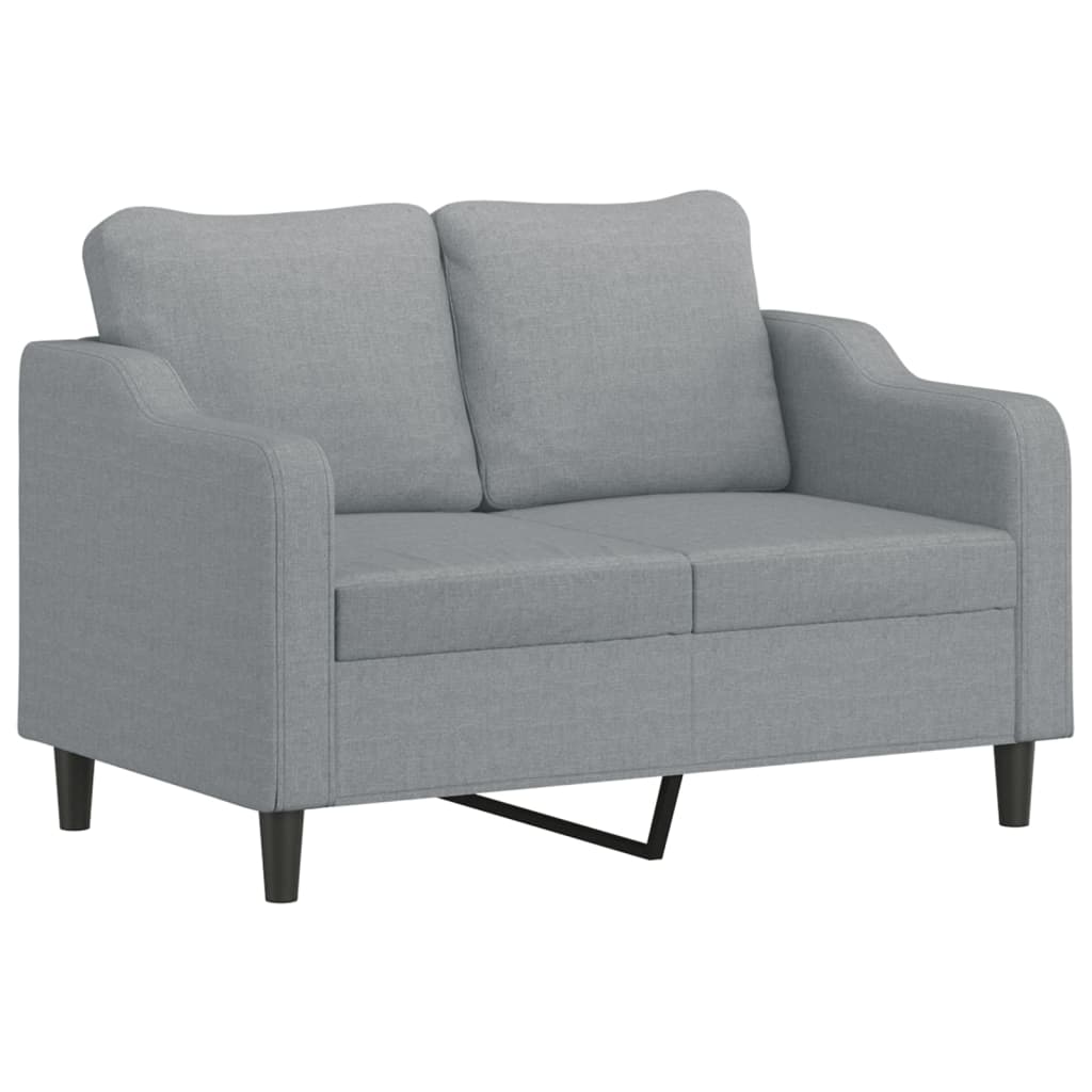 Dvosjed od tkanine svjetlosivi 120 cm