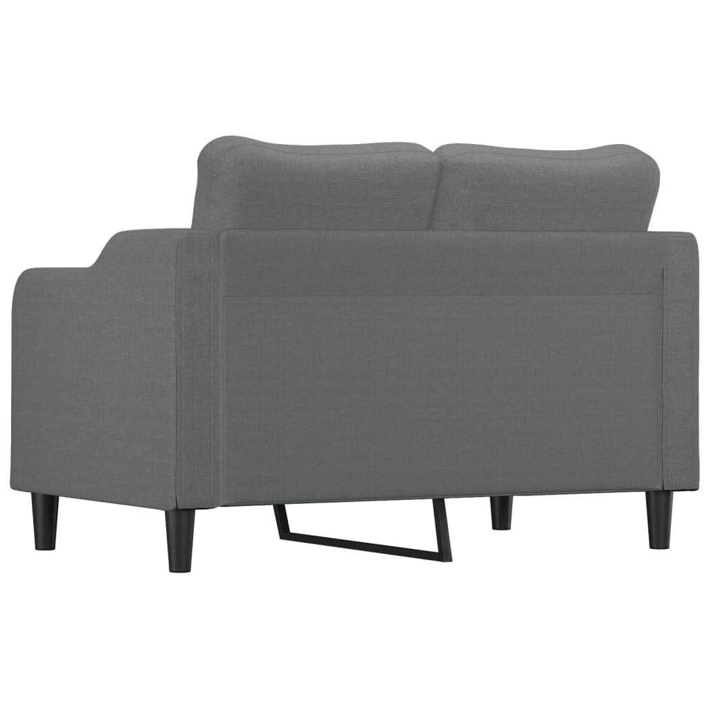 Dvosjed od tkanine tamnosivi 120 cm