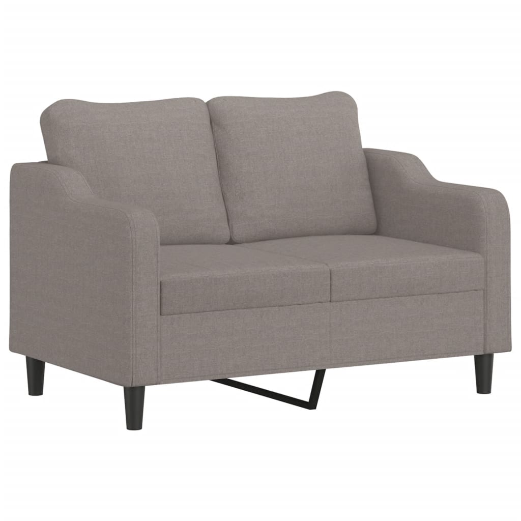 Dvosjed od tkanine smeđesivi 120 cm