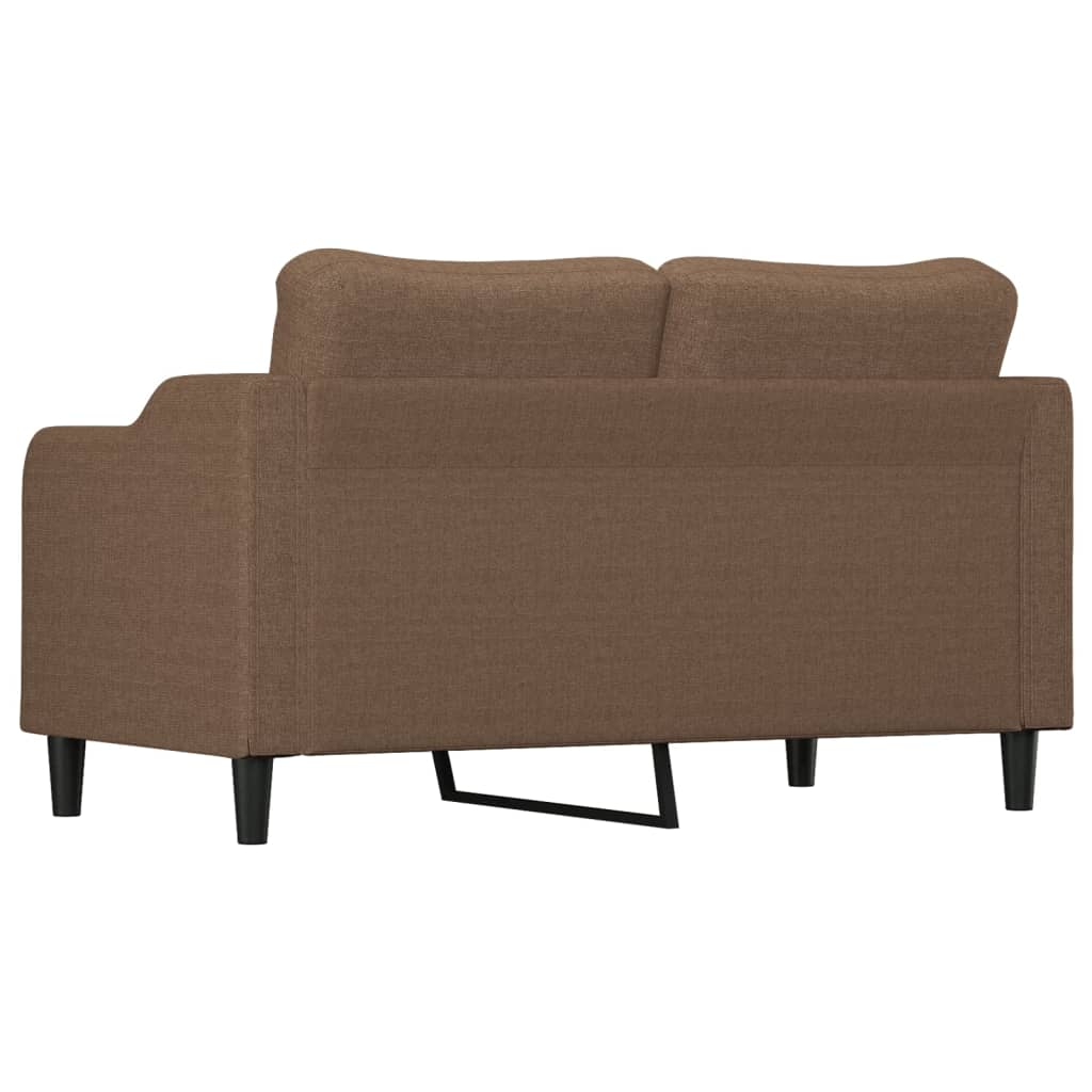 Dvosjed od tkanine smeđi 140 cm