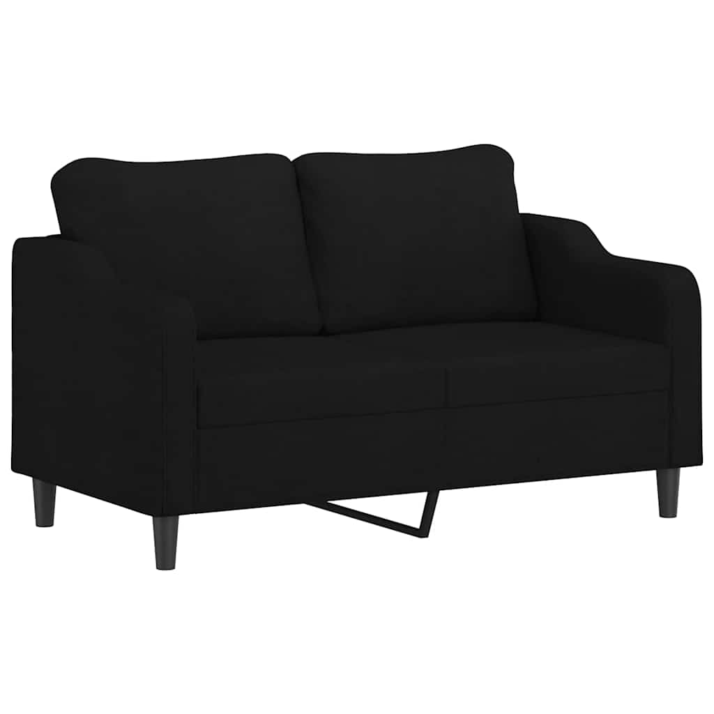 Dvosjed od tkanine crni 140 cm
