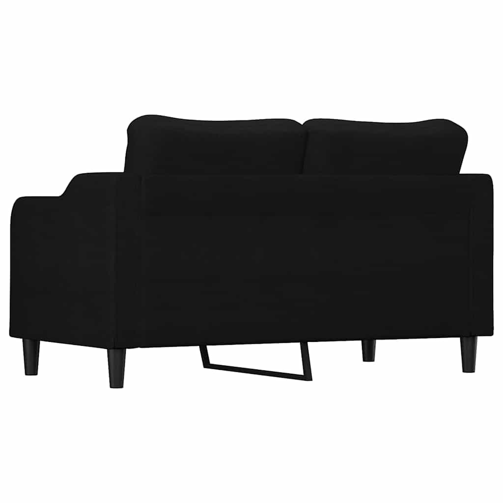 Dvosjed od tkanine crni 140 cm