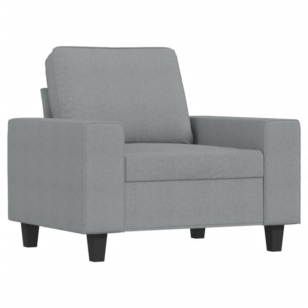 Fotelja svjetlosiva 60 cm od tkanine