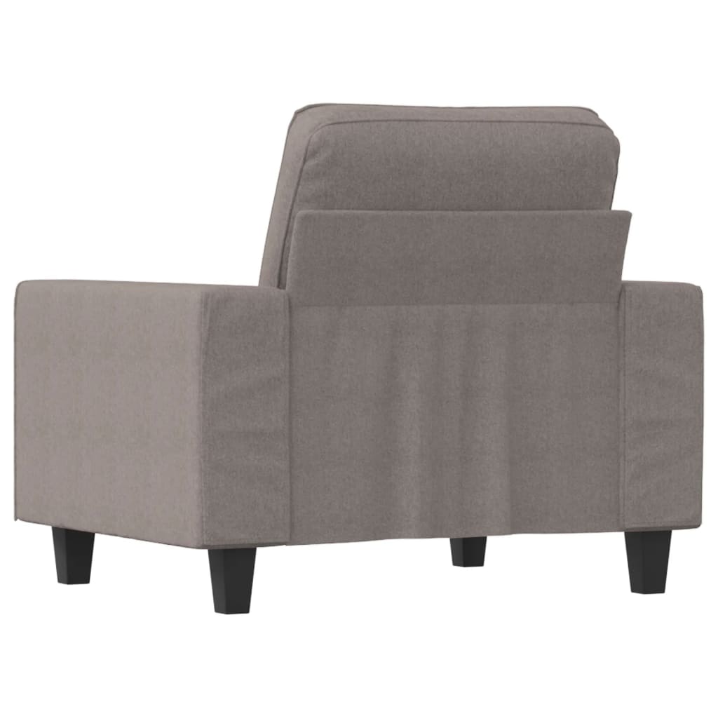 Fotelja smeđesiva 60 cm od tkanine