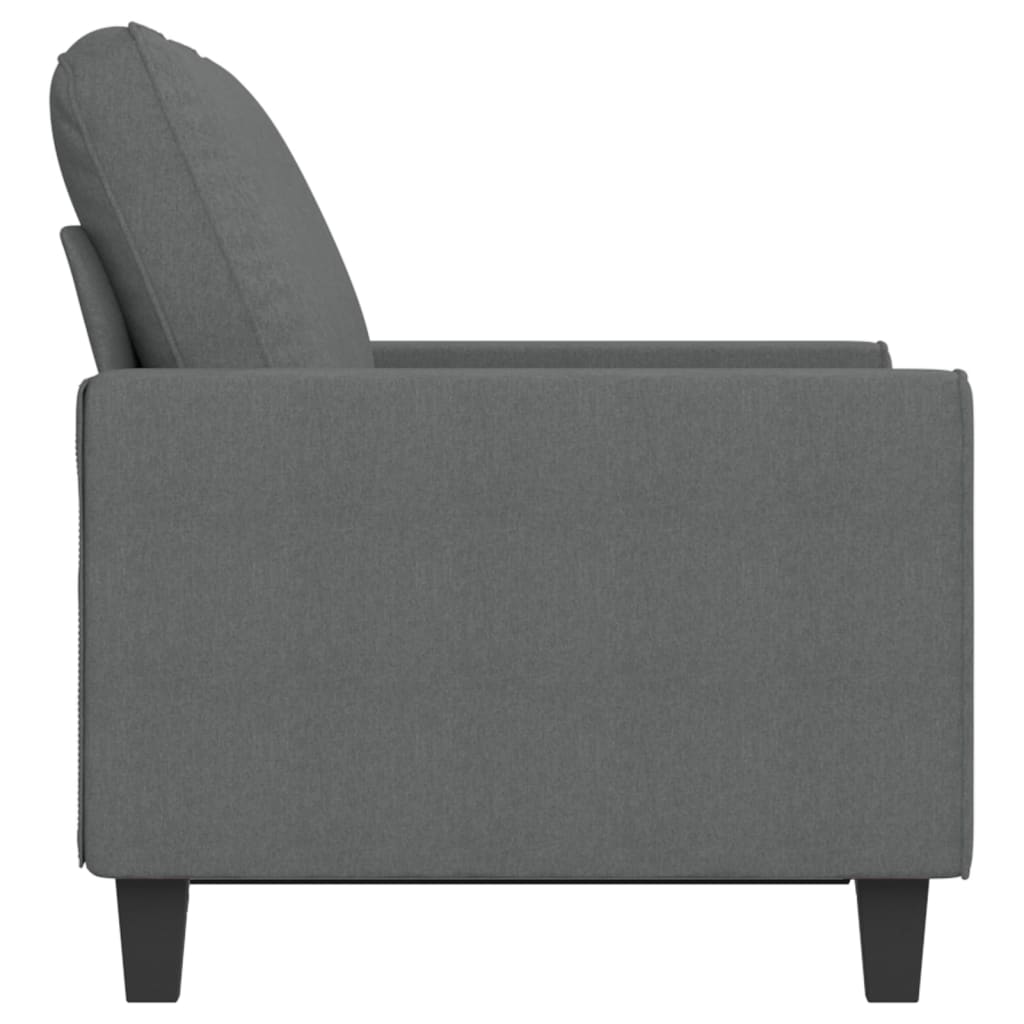 Dvosjed od tkanine tamnosivi 120 cm