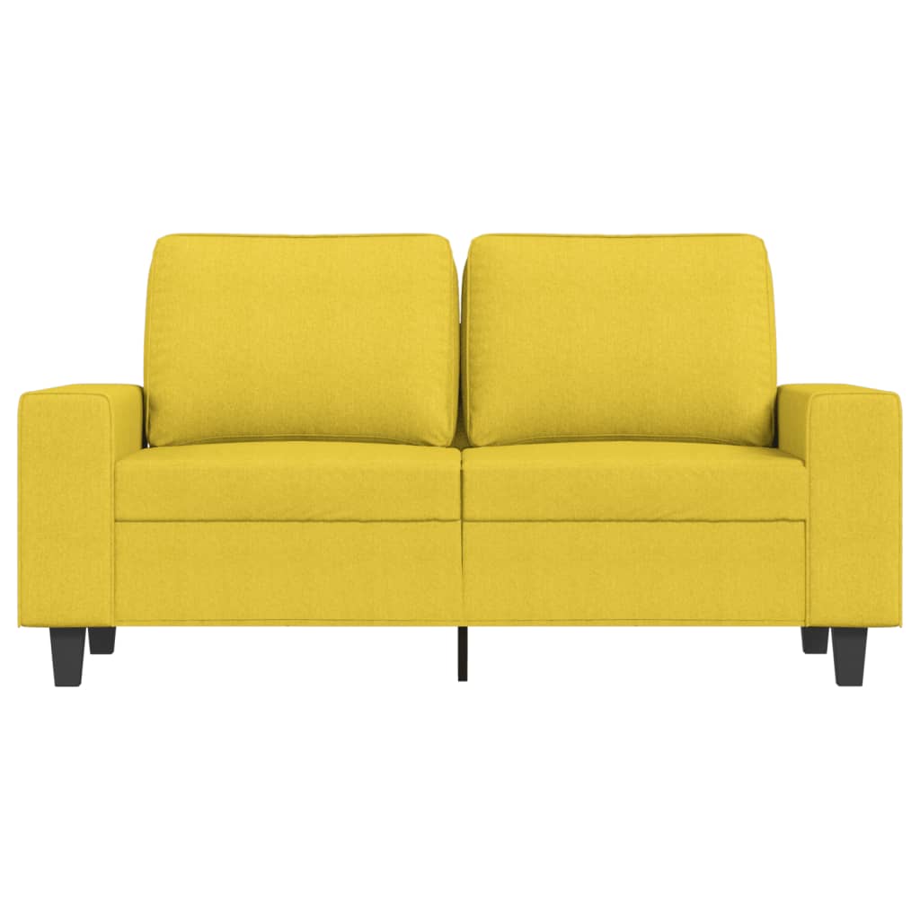 Dvosjed od tkanine svjetložuti 120 cm