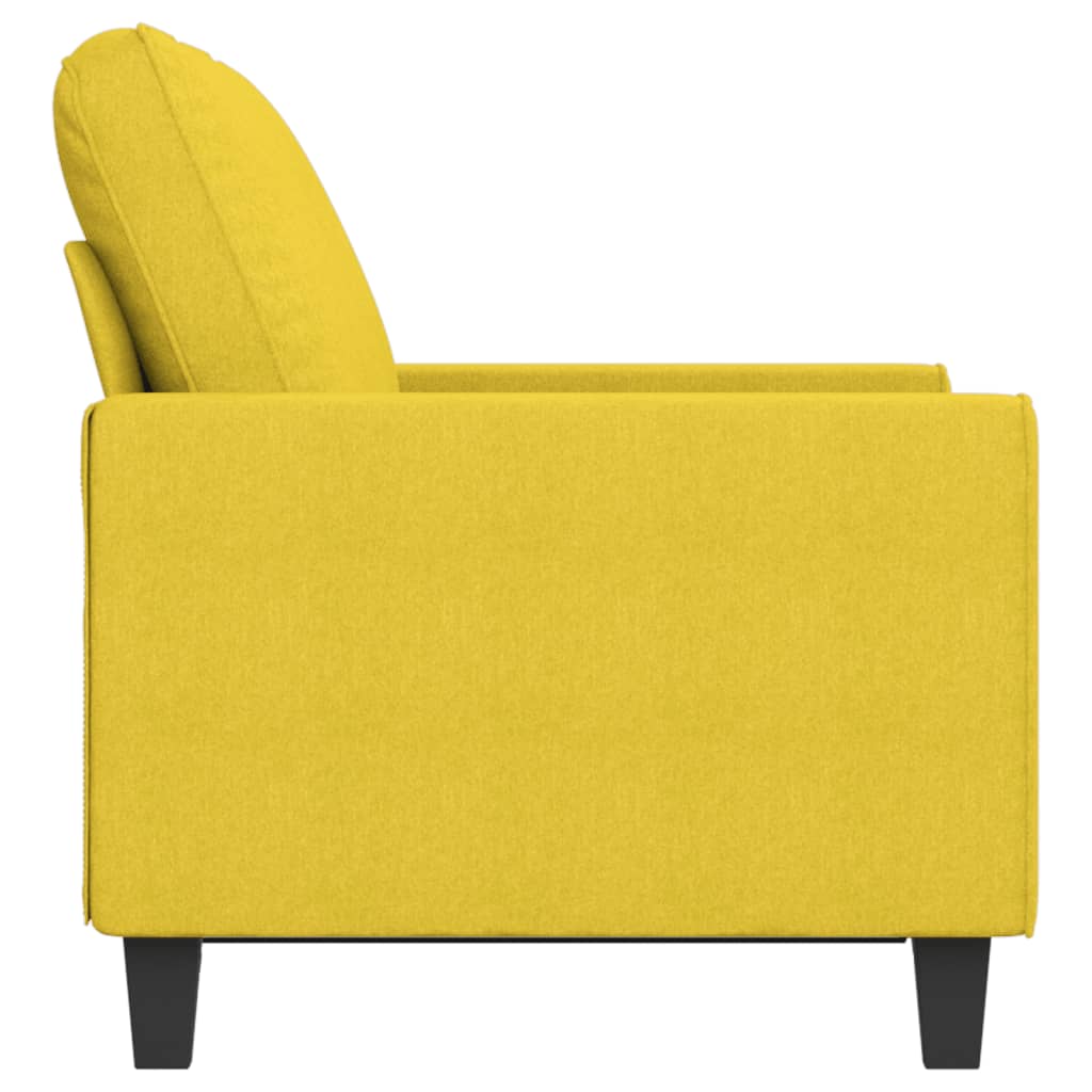 Dvosjed od tkanine svjetložuti 120 cm