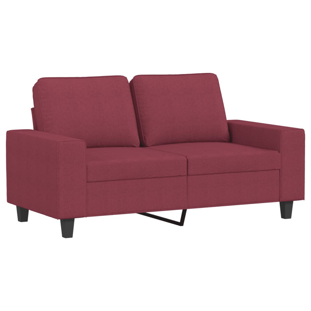 Dvosjed od tkanine crvena boja vina 120 cm