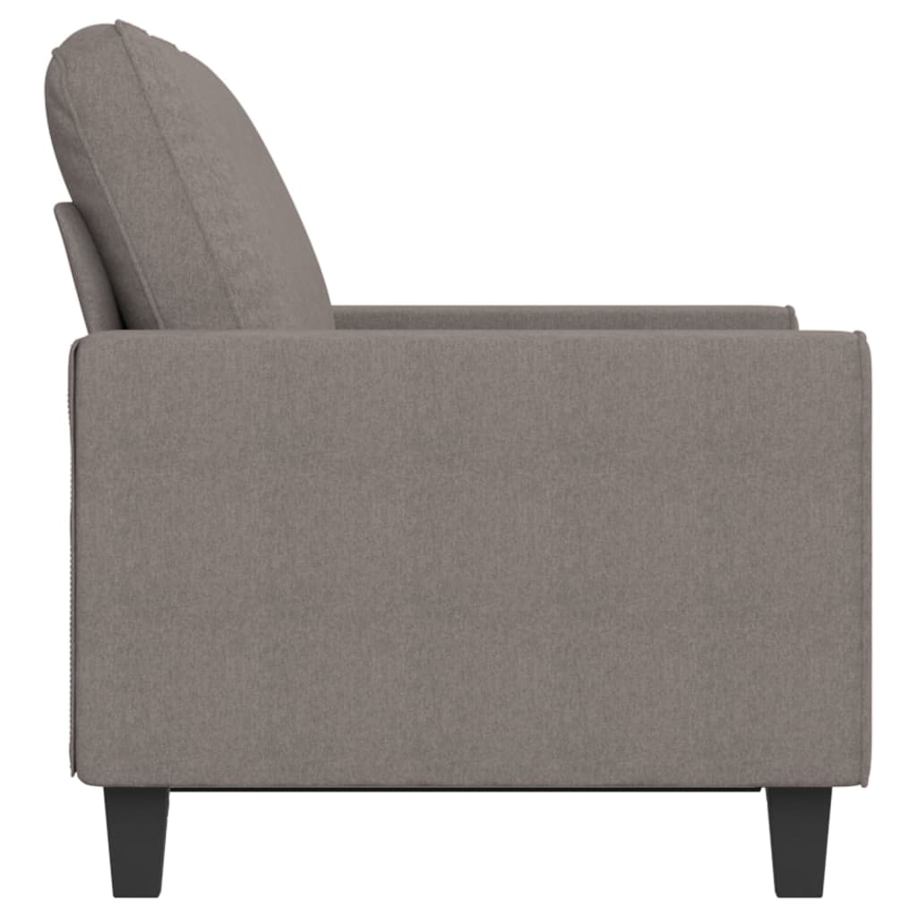 Dvosjed od tkanine smeđesivi 120 cm