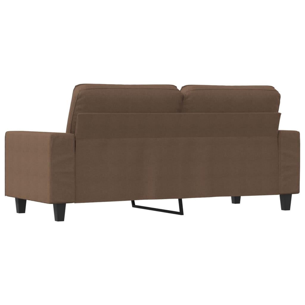 Dvosjed od tkanine smeđi 140 cm