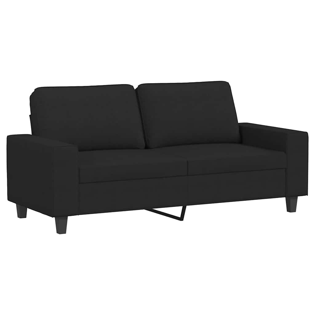 Dvosjed od tkanine crni 140 cm
