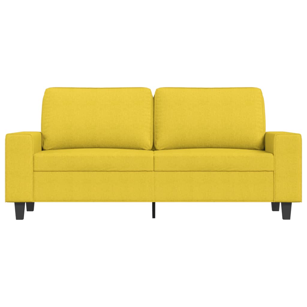 Dvosjed od tkanine svjetložuti 140 cm