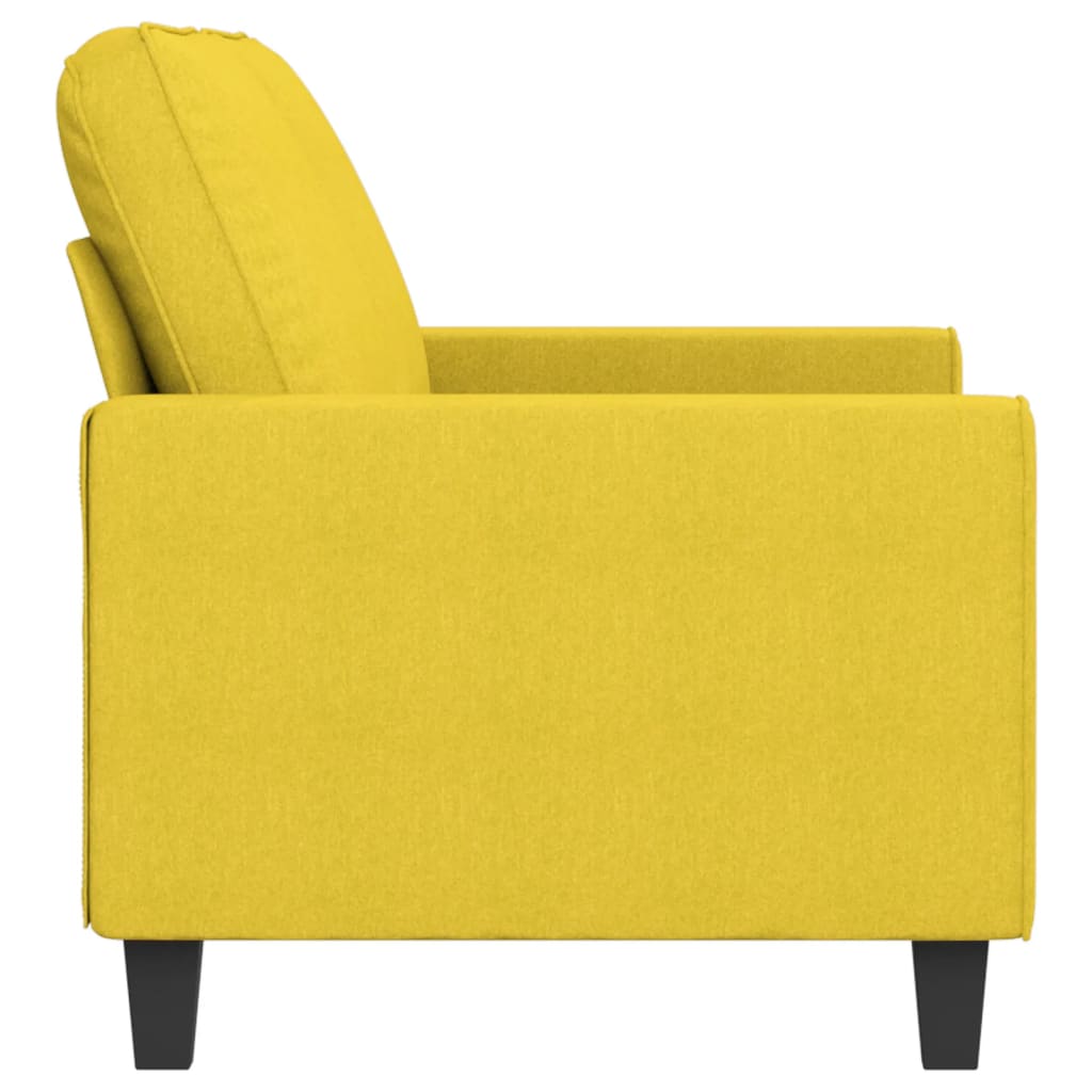Dvosjed od tkanine svjetložuti 140 cm