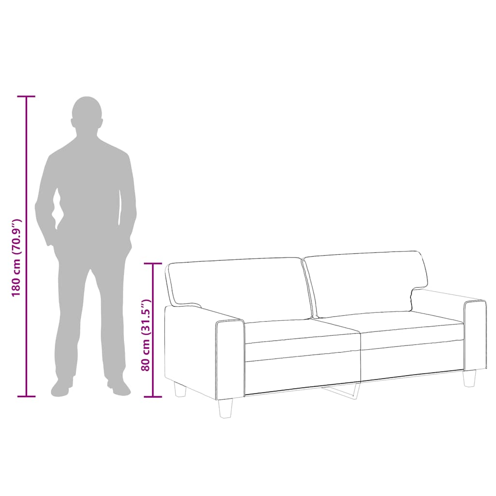 Dvosjed od tkanine crvena boja vina 140 cm umjetne kože