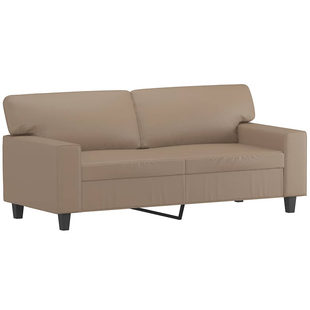 Dvosjed od tkanine cappuccina 140 cm od umjetne kože