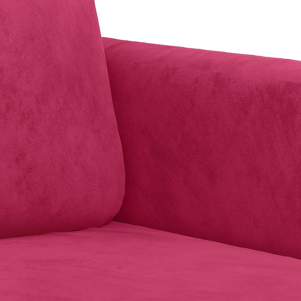 Trosjed crvena boja vina 180 cm baršunasti
