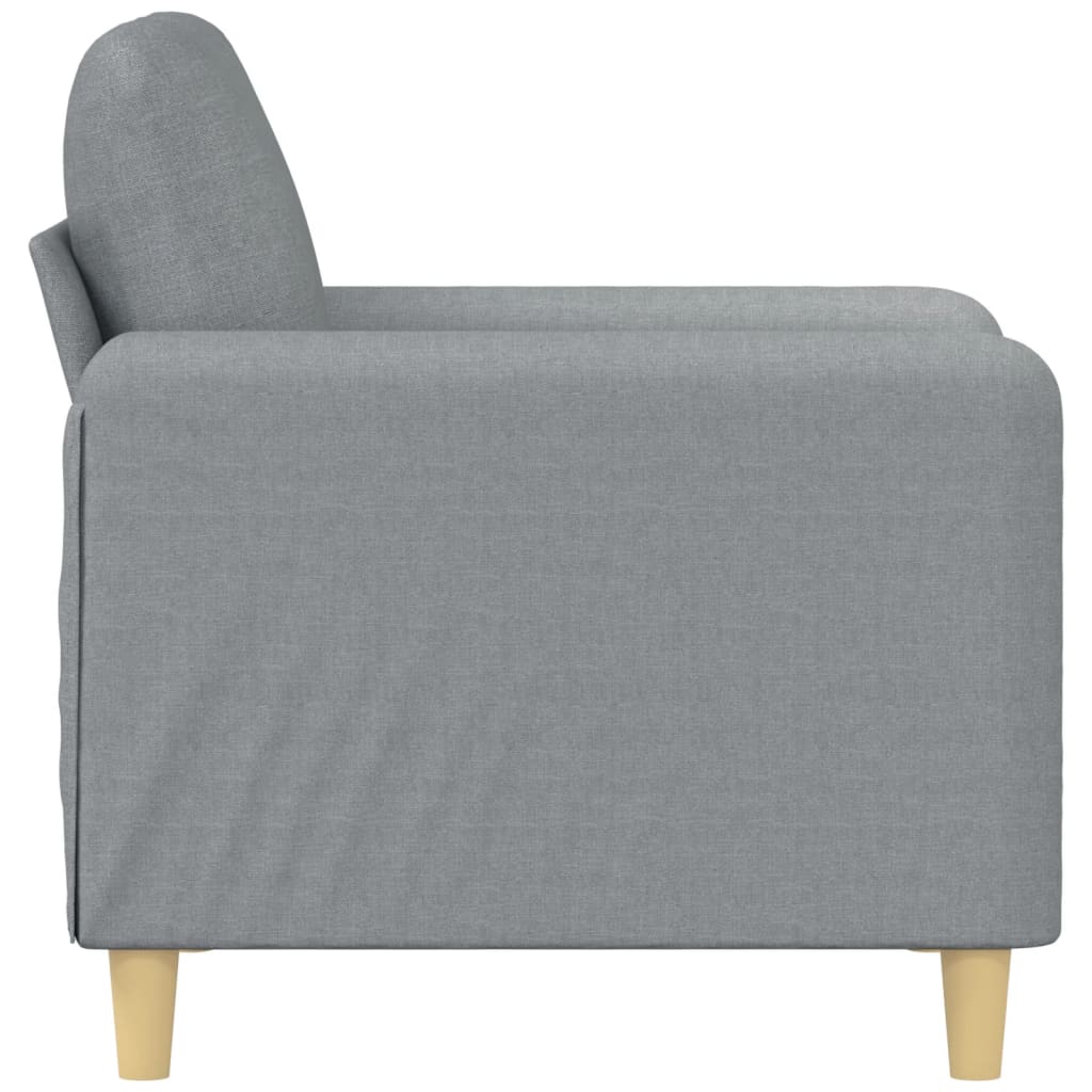 Fotelja svjetlosiva 60 cm od tkanine