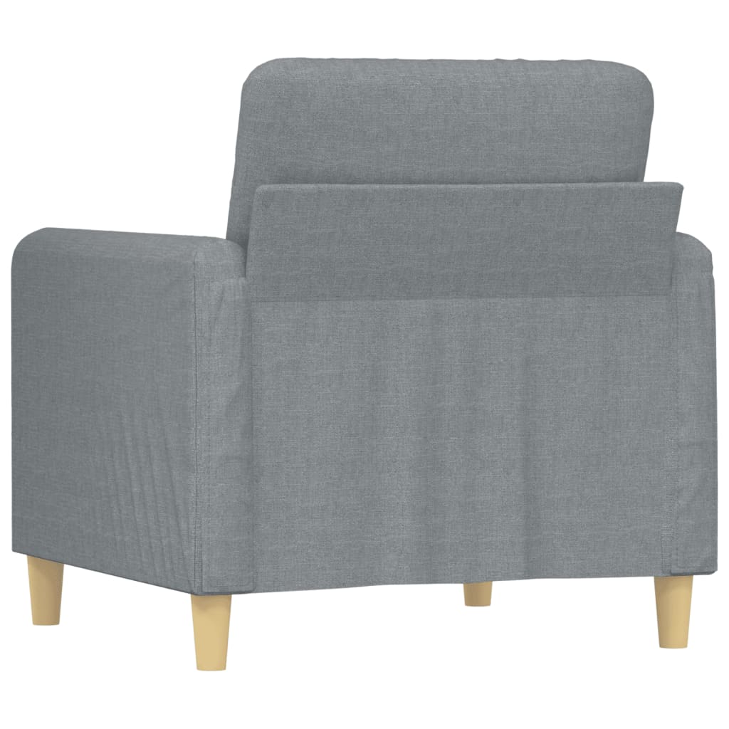 Fotelja svjetlosiva 60 cm od tkanine