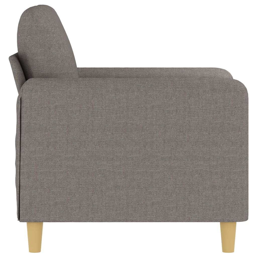Fotelja smeđesiva 60 cm od tkanine