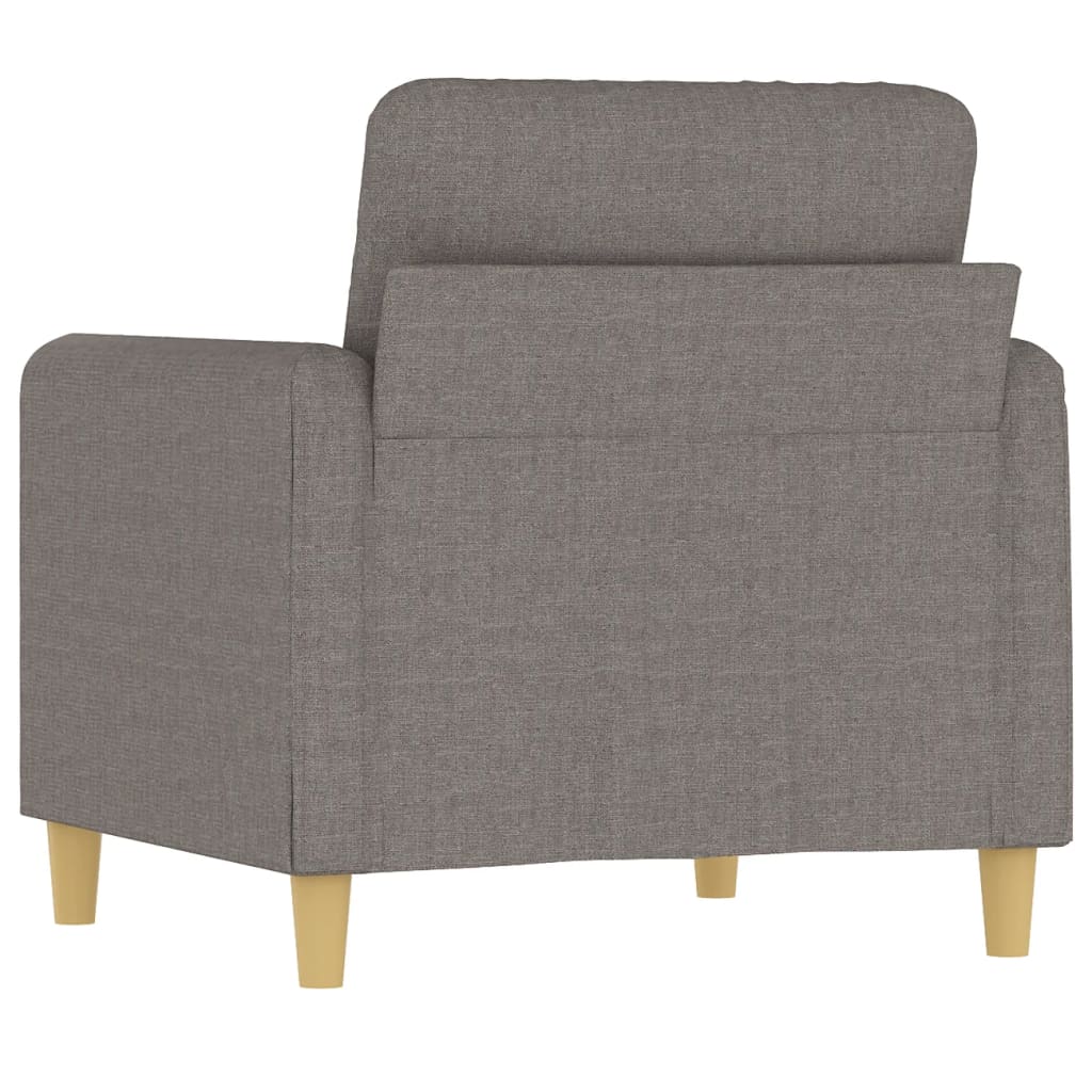 Fotelja smeđesiva 60 cm od tkanine