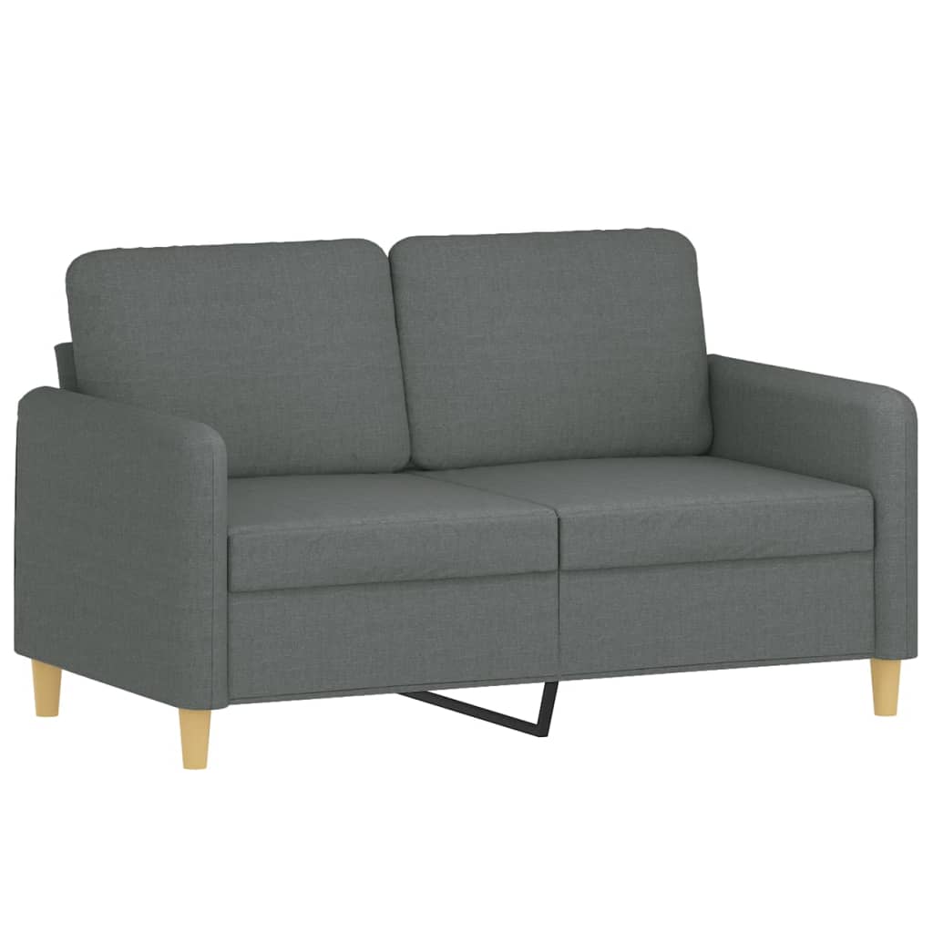 Dvosjed od tkanine tamnosivi 120 cm