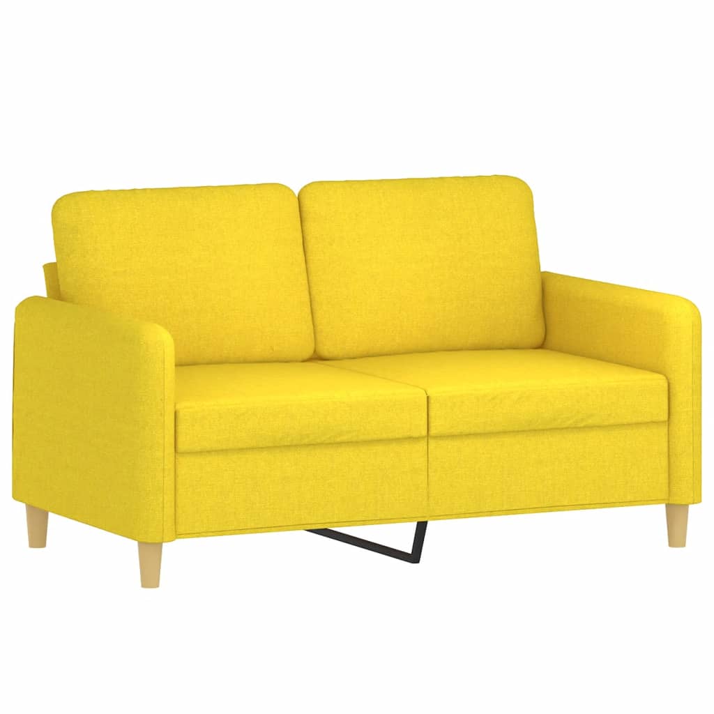 Dvosjed od tkanine svjetložuti 120 cm