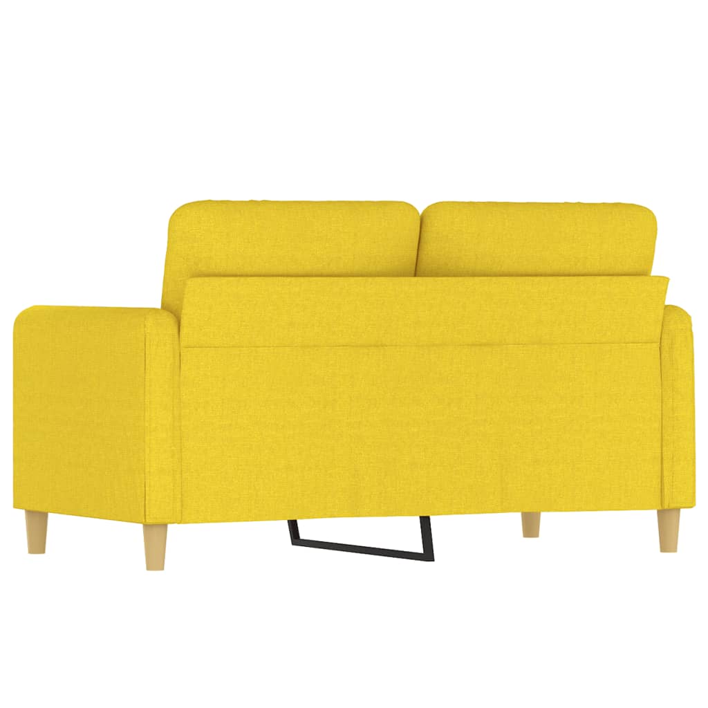 Dvosjed od tkanine svjetložuti 120 cm