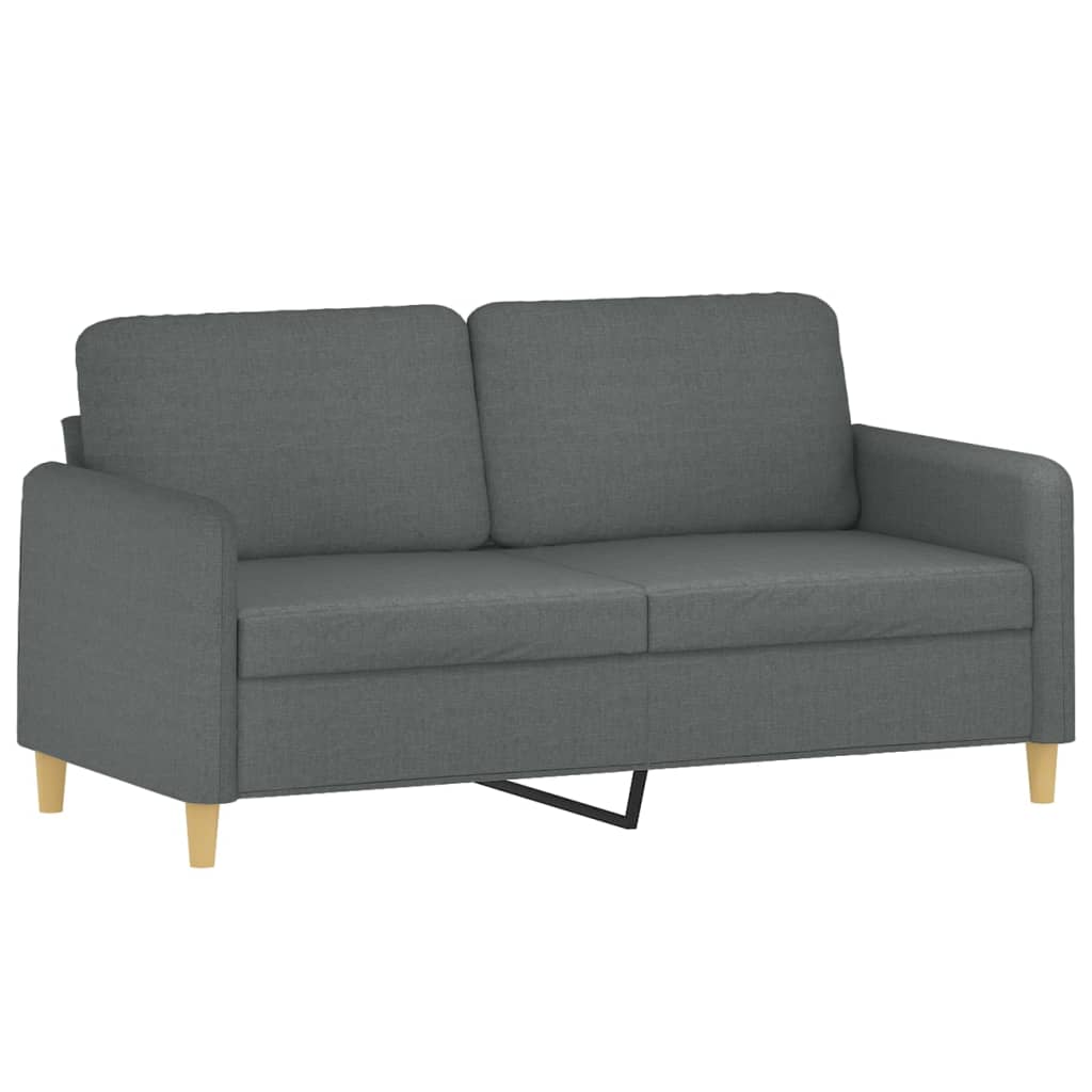 Dvosjed od tkanine tamnosivi 140 cm