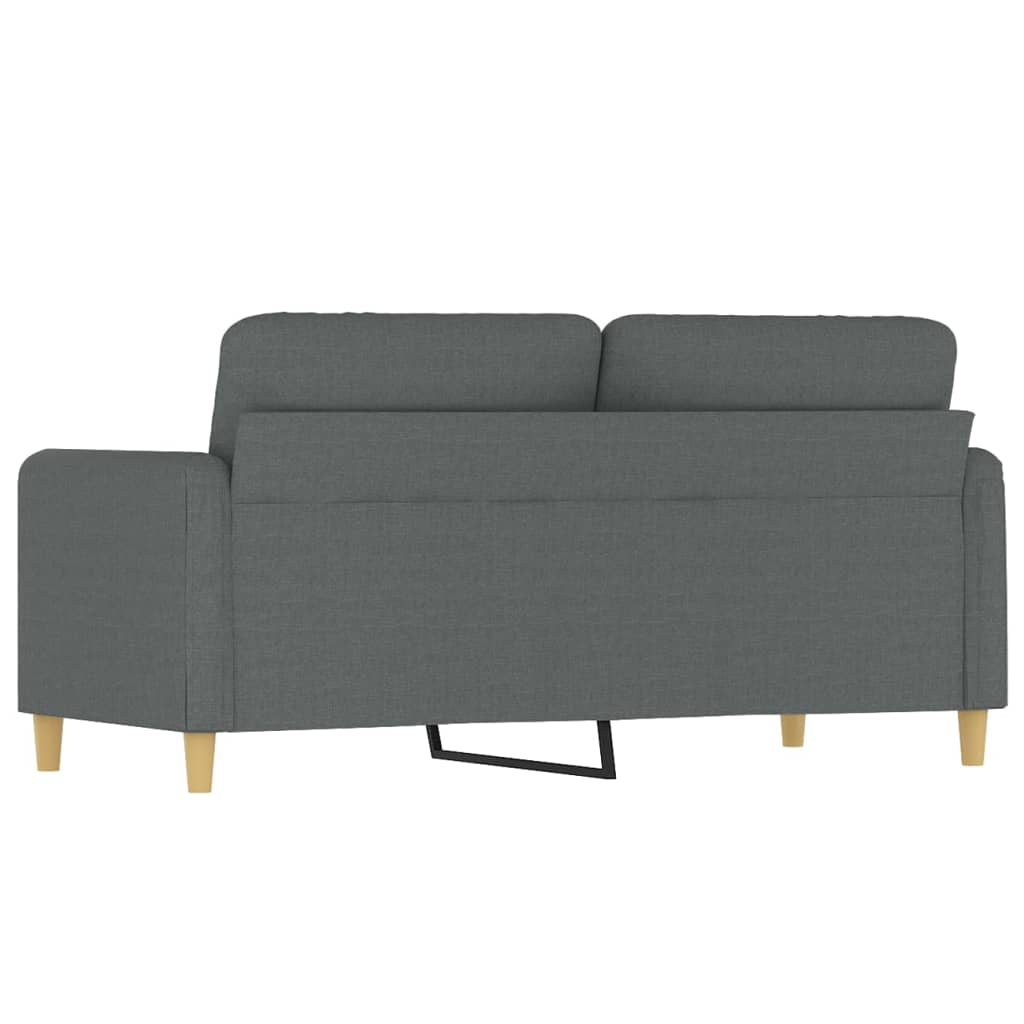Dvosjed od tkanine tamnosivi 140 cm
